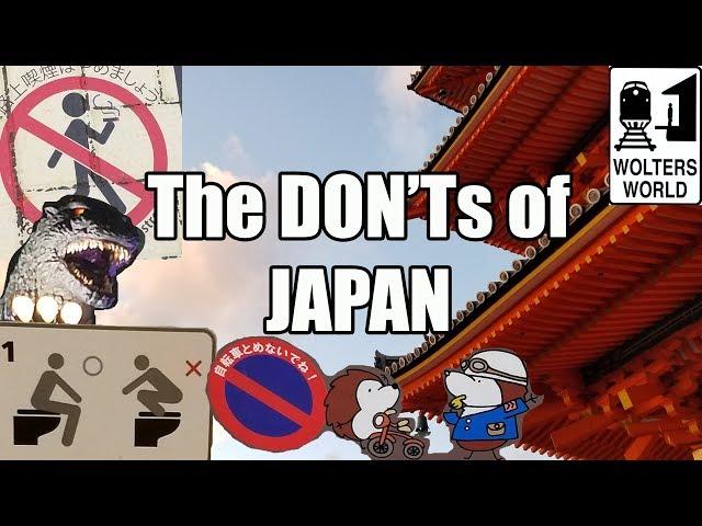 Visit Japan - The Don'ts of Visiting Japan