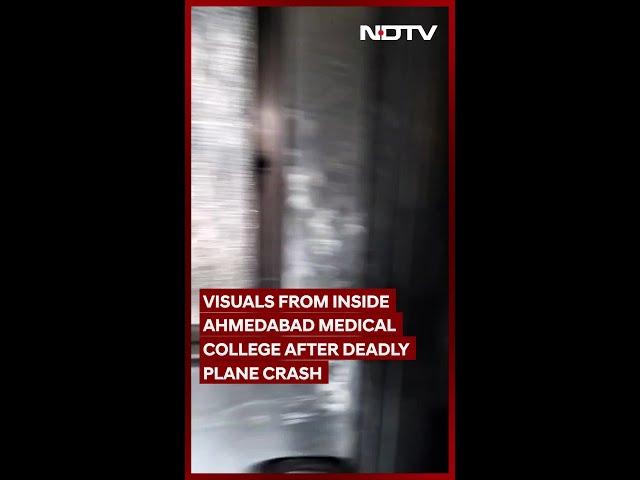 Visuals From Inside Ahmedabad Medical College Hostel After Deadly Plane Crash