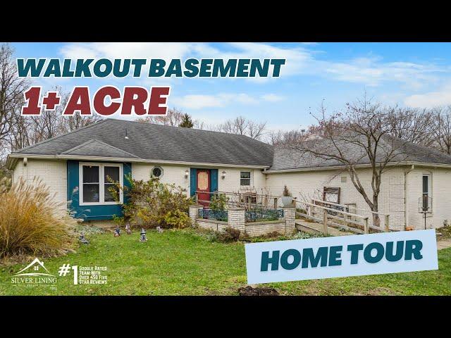 Walkout Basement On Over An Acre Of Land!