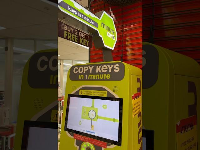 Using a key Copying Machine for the first time ￼#shorts