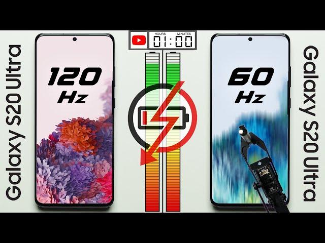 120 Hz vs. 60 Hz Battery Test