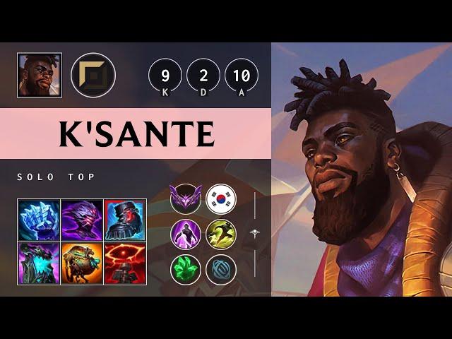 K'Sante Top vs Jax - KR Master Patch 25.10