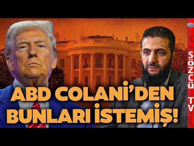 HTŞ'den Beklenmeyen Hamle! ABD Colani'den İsteklerini Tek Tek Sıraladı