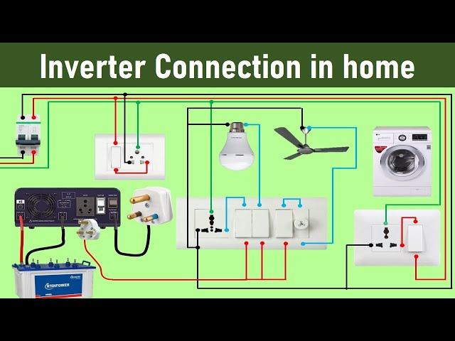 inverter connection for Home | inverter Wiring in home | in Hindi | Electrical Technician