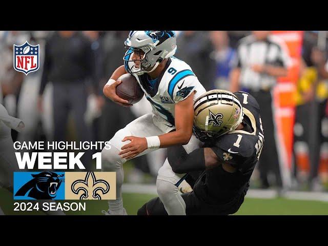 Carolina Panthers vs. New Orleans Saints Game Highlights | NFL 2024 Season