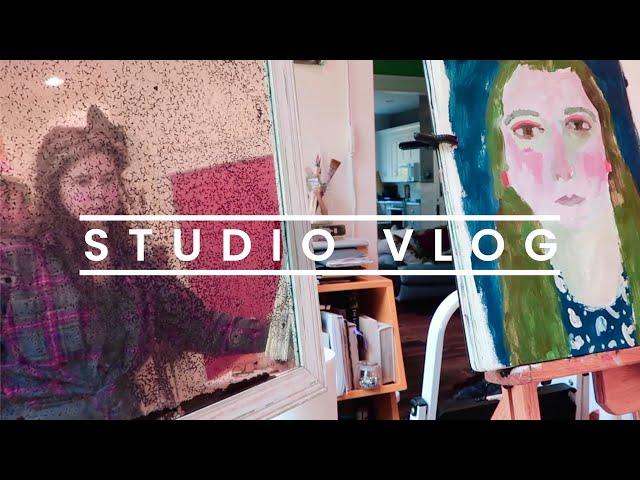 INKTENSE TIPS, NOVA PAINTS, ART BOOKS, FIGURE PAINTING, AND HOW TO USE A MIRROR: STUDIO VLOG n. 49