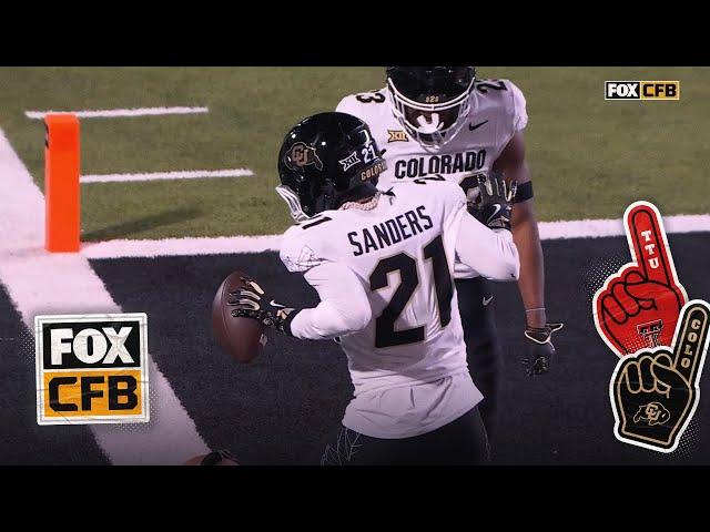 Shilo Sanders hits the Deion Shuffle after scoring a touchdown vs. Texas Tech | CFB on FOX