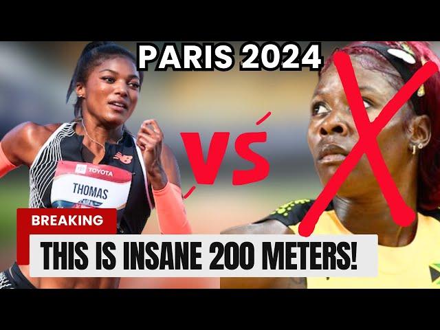 The Showdown That Never Was! Shericka OUT, Gabby Thomas Dominates || Women’s 200m – Paris 2024