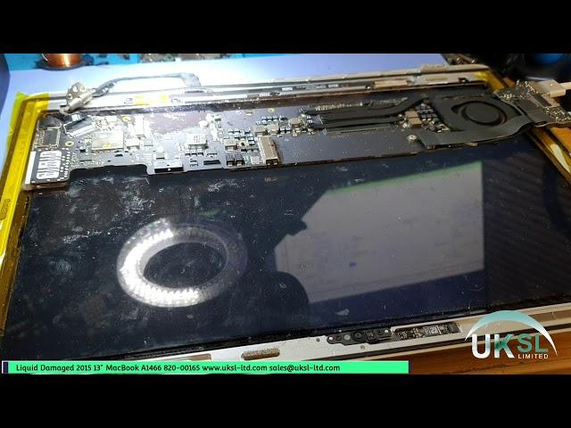 Liquid Damaged 2015 MacBook Air A1466 13" With 4 x Logic Board Faults