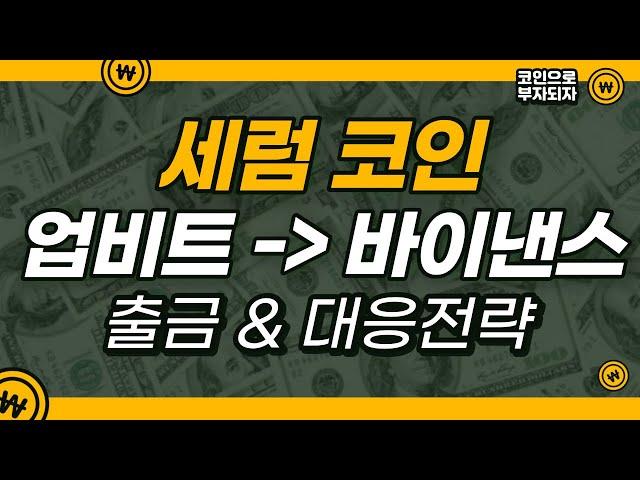 [세럼 코인 전망] 세럼 코인 - 업비트 거래종료.. 바이낸스로 출금 방법 & 대응전략 확인하세요