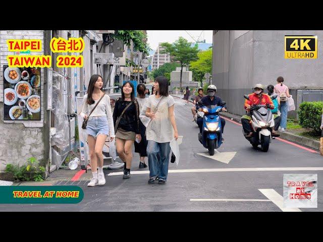 4k hdr Taiwan travel 2024 | Walk around Zhongshan metro station（中山） Taipei  | Relaxing City ambience