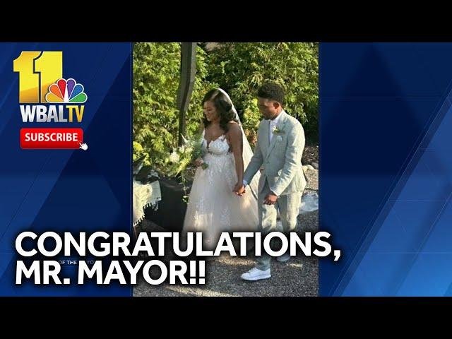 Baltimore Mayor Brandon Scott gets married