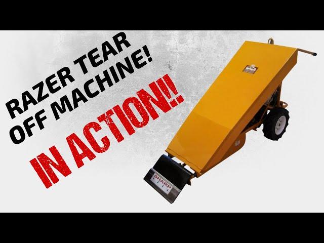 Roofmaster Razer Tear Off Machine In Action!