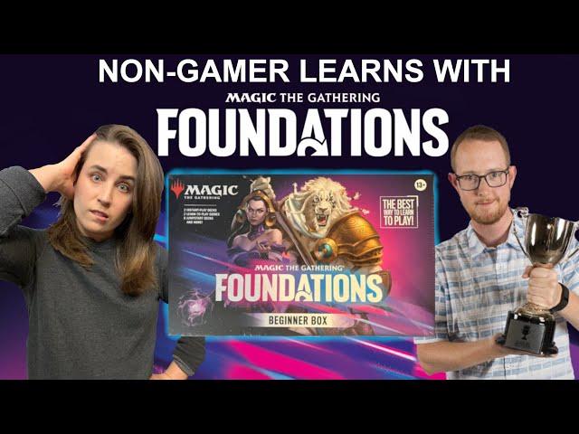 Magic: The Gathering Pro's Non-Gamer Wife Learns MTG with the Magic Foundations Beginner Box