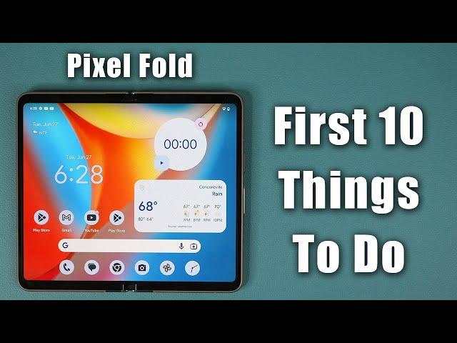 Google Pixel Fold - First 10 Things To Do! (Tips and Tricks)