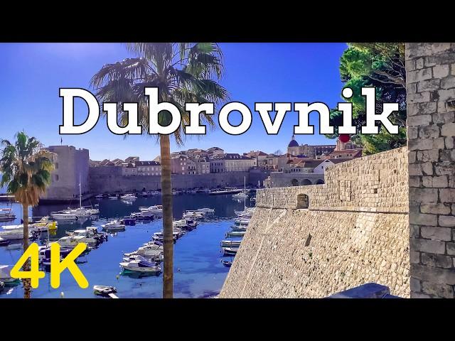 Dubrovnik Croatia Walking Tour 4K | Explore the Pearl of the Adriatic