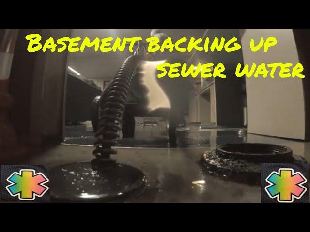 What to do if my basement backs up with sewer water