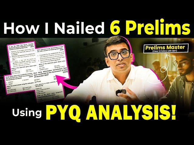 I Spent Years Analyzing UPSC Prelims PYQ and Here's What I Discovered | Dont Skip for Prelims 2025!!