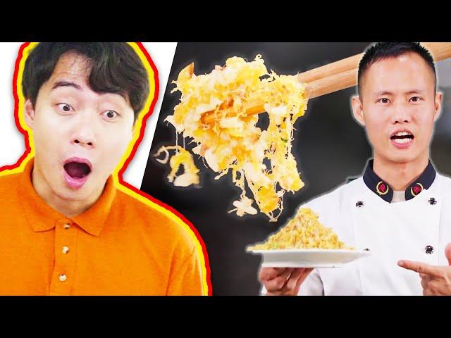 Uncle Roger LOVE INSANE EGG FRIED RICE TECHNIQUE (ft. Adam Liaw)