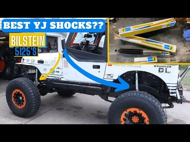 Upgrading my YJ to Bilstein 5125 Shocks and Fabricating new mounts!