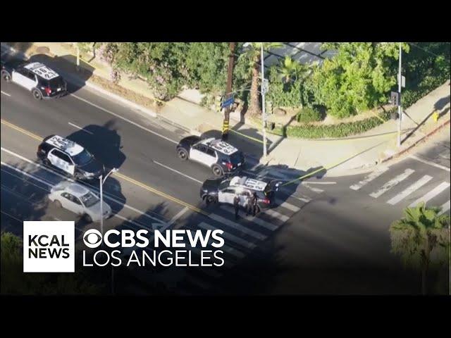 Woodland Hills neighborhood rattled after police discover dead body on sidewalk