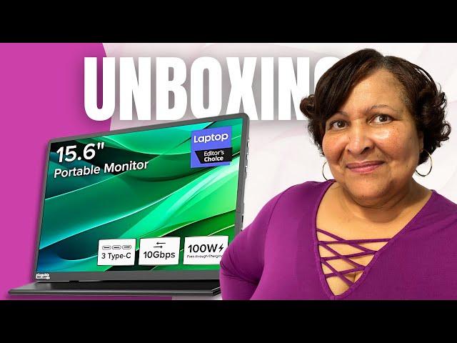 Unboxing The Plugable USB C Portable Monitor - Must-have Tech Item!