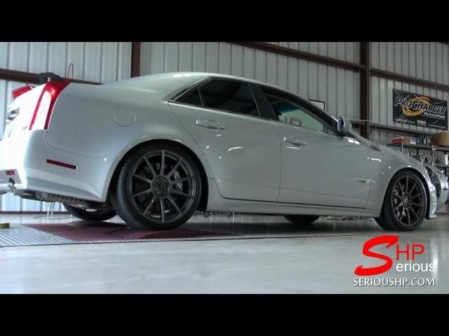 CTS-V After SHP Upgrades Pulleys Injectors and Tuning @ SeriousHP Horsepower Houston