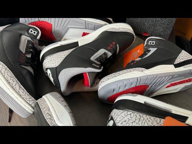 Quality Issues From Shock Drop Pair? Air Jordan 3 Black Cement