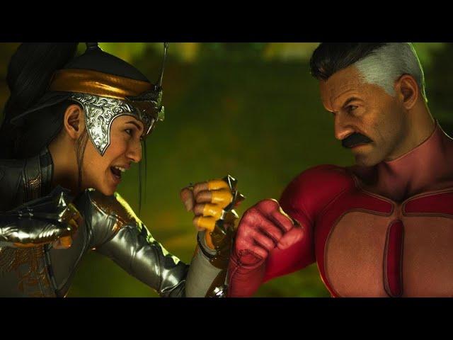 Mortal Kombat 1 Titan Sliver Star Li Mei with Sektor Kameo tower