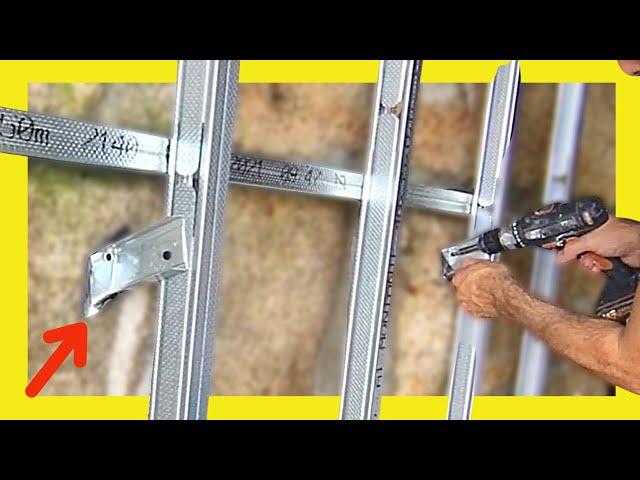 ▶︎▶︎ How to Install Metal Stud Framing How To Install DRYWALL DIY Tutorial 