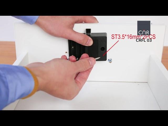 CNR - Installation Video of Knob Fingerprint Cabinet Lock CRFL 03