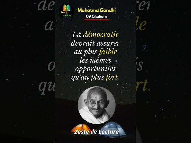 Motivation - les plus belles  Citations de  Gandhi.