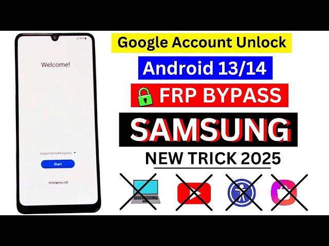 SAMSUNG FRP BYPASS 2025 (100% DONE) Android 13/14 New Security 2025 | Frp Removal | Frp Lock Unlock