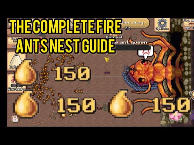 The Complete Fire Ants Nest Tutorial In Pocket Ants | *easy honeydew* |