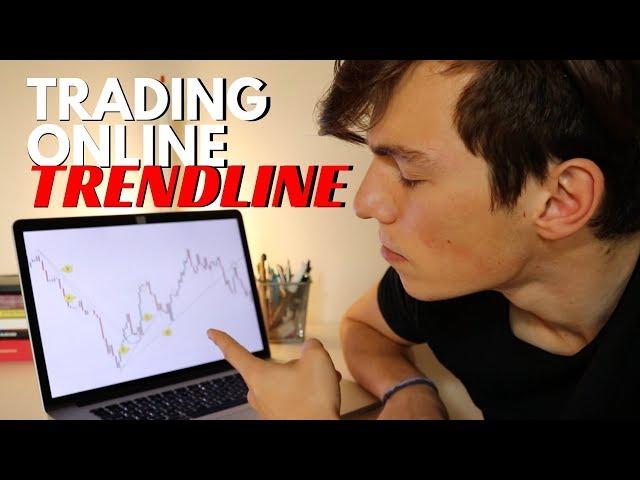 Online Trading For Beginners: TREND LINE [Lesson 2]