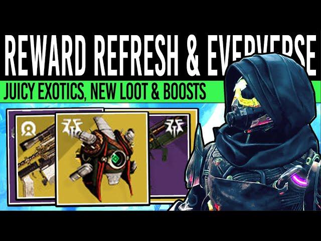 Destiny 2: NEW EVERVERSE LOOT & REWARD UPDATES! Reset BOOSTS, Cosmetics, Weapons & More (Dec 3rd)