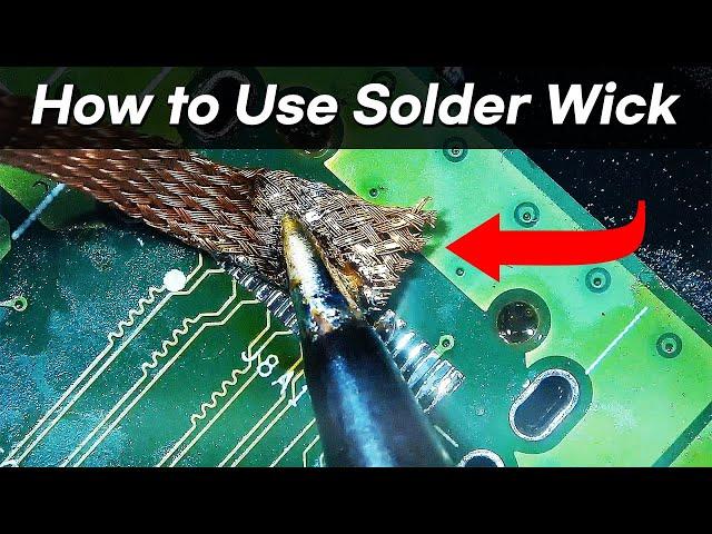 How to Use Solder Wick for Desoldering (Remove Solder with Wick)