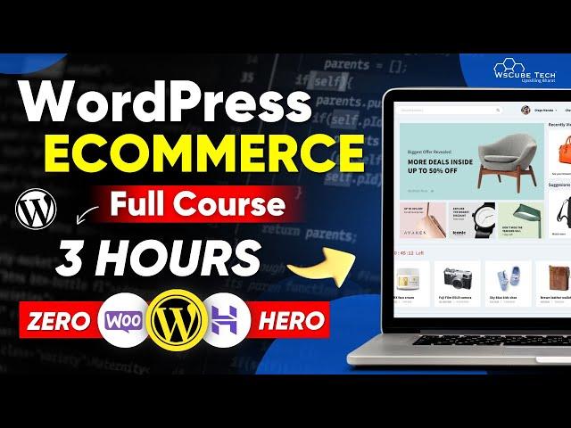 Create Complete ECommerce Website with WordPress | WordPress WooCommerce Full Course [2024]