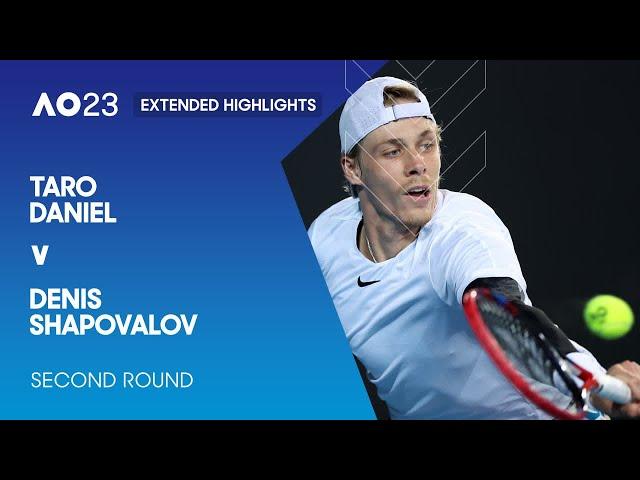 Taro Daniel v Denis Shapovalov Extended Highlights | Australian Open 2023 Second Round