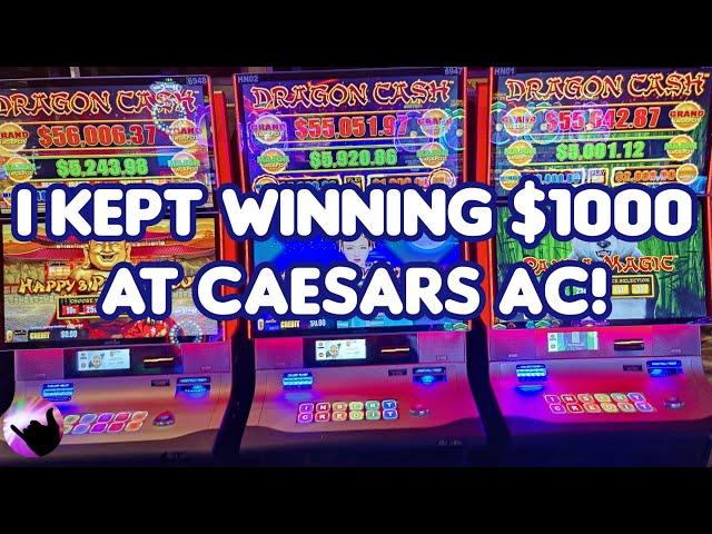 I Kept Winning $1000 at Caesars Atlantic City!