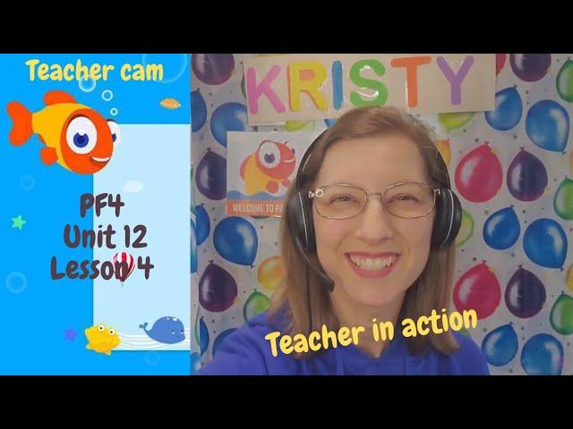 PalFish Teacher in action in class Teaching: PF4 Unit 12 Lesson 4