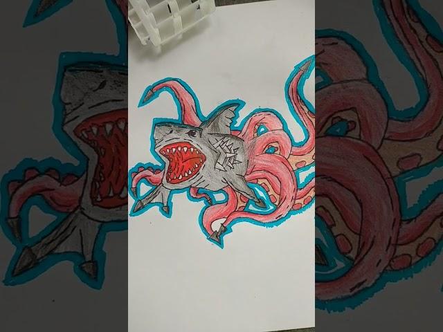 my drawing from artland sharktopus!!