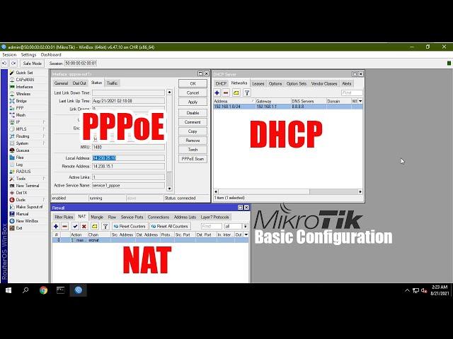 Mikrotik - Basic Configuration ( PPPoE, DHCP, NAT, IP LAN )