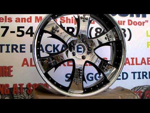 DUBSandTIRES.com 24" Inch Lexani Forged LT-704 3 Piece Chrome Wheels Rims Miami Ft. Lauderdale