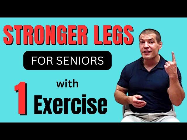 ONE Best Leg Strengthening Exercise for Seniors (No Knee Pain!)