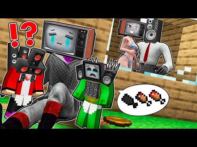 SPEKAER DAD KICKED FAMILY OUT of the HOUSE! POOR JJ and MIKEY - SAD STORY in Minecraft - Maizen