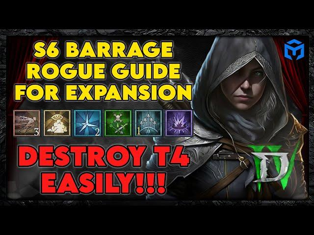 NEW! Rogue Infinite Barrage build guide for Diablo 4 Season 6 Expansion. It's back and better!