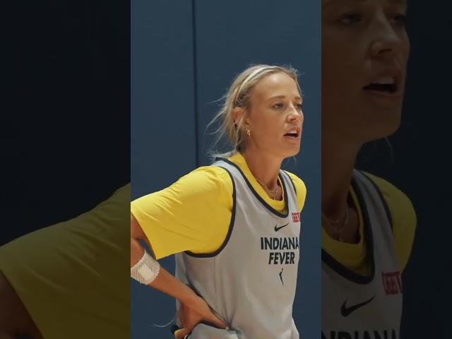 Focus on Sophie Cunningham at Indiana Fever training camp