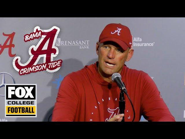 Postgame Interview: Kalen DeBoer on Jalen Milroe, Alabama's win vs. Wisconsin | FOX College Football