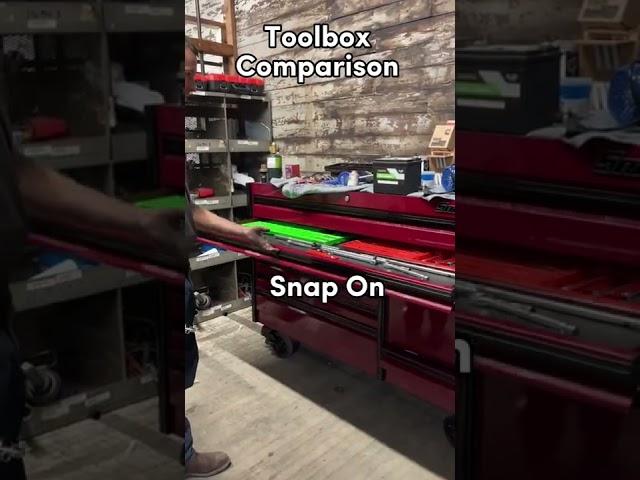 Toolbox comparison - US General vs Snap On. Which one do you like more? #shorts